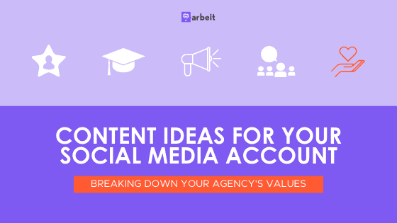 content for social media agency values