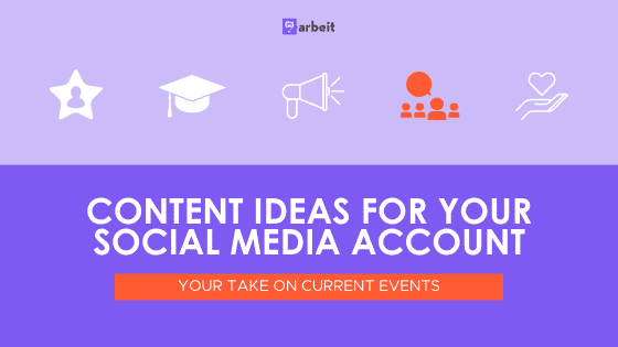 content ideas for social media current events